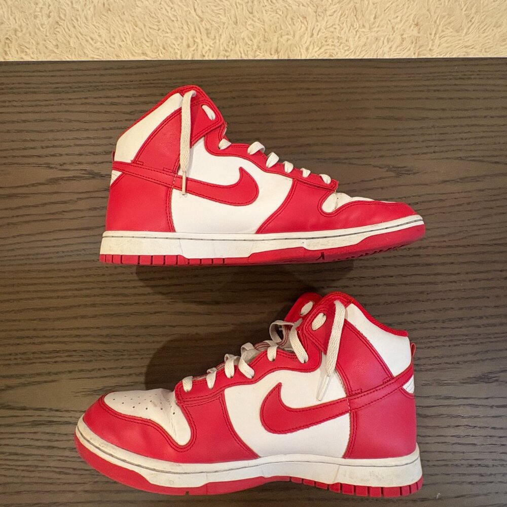 Nike Dunk High Championship White Red - Men's Size: 10.5 - Picture 5 of 7